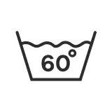 Wash at 60 degrees